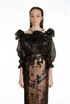 БЛУЗА С ВОЛАНАМИ - фото 61253