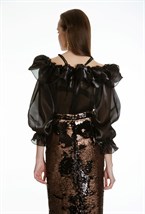 БЛУЗА С ВОЛАНАМИ - фото 61254