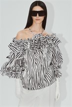 БЛУЗА С ВОЛАНАМИ - фото 61293