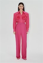 РУБАШКА ИЗО ЛЬНА С РОЗАМИ - фото 61296