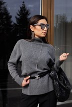 Свитер с высоким воротом - фото 61440