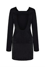 Платье из стеклянных бусин на шифоновой основе - фото 61656