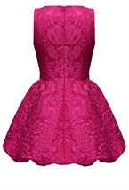 Платье жаккардовое розовое - фото 61658