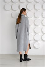 ПЛАТЬЕ ВЯЗАНОЕ С ВЫСОКИМ ВОРОТОМ - фото 61812