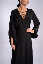 Платье макси с завязками - фото 61948