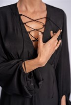 Платье макси с завязками - фото 61949