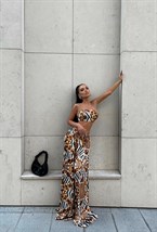 БРЮЧНЫЙ КОСТЮМ С ТОПОМ НА ЦЕПОЧКАХ - фото 62119