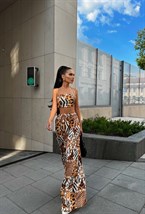 БРЮЧНЫЙ КОСТЮМ С ТОПОМ НА ЦЕПОЧКАХ - фото 62120