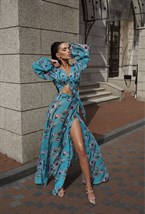 КОСТЮМ С ЮБКОЙ НА ЗАПАХ - фото 62122