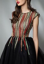 Платье из сетки с вышивкой - фото 62443