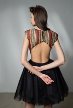 Платье из сетки с вышивкой - фото 62444