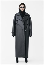 Тренч Eco-leather trench coat - фото 63240