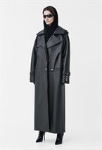 Тренч Eco-leather trench coat - фото 63241