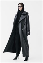 Тренч Eco-leather trench coat - фото 63242