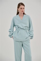 Костюм с брюками из футера - фото 63409