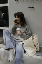 СВИТШОТ НА МОЛНИИ MELANGE - фото 64115