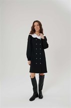 Платье двубортное со съемным воротником - фото 64213