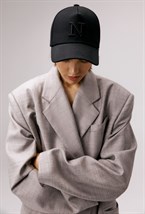 Бейсболка с высоким лобником BLACK - фото 65385