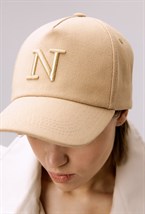Бейсболка с высоким лобником BEIGE - фото 65394