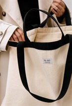 Сумка-шоппер large с черной окантовкой - фото 65423