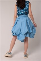 Юбка из хлопка с рюшами - фото 67692