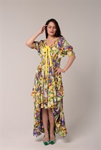 Платье с цветочным принтом - фото 67729