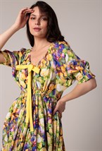 Платье с цветочным принтом - фото 67731