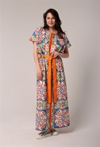 Платье с защипами на талии - фото 67749