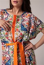 Платье с защипами на талии - фото 67752