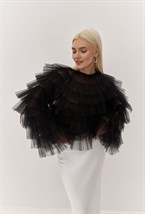 Блуза из фатина с рюшами - фото 70031