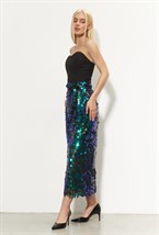 Юбка карандаш из пайеток - фото 70069