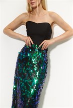 Юбка карандаш из пайеток - фото 70072