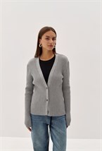 Кардиган в рубчик - фото 70087