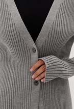 Кардиган в рубчик - фото 70090