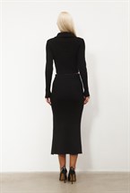 Костюм топ и юбка с разрезом - фото 70095