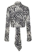 Блуза с завязками Zebra - фото 70311