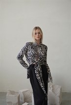 Блуза с завязками Zebra - фото 70312
