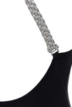 Платье с открытой спиной NYMPH с серебрянным поясом - фото 70600