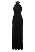 Платье с открытой спиной NYMPH с серебрянным поясом - фото 70601