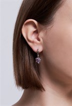 Серьги Мятый металл - фото 71051