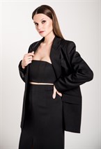 Топ-бандо из костюмной ткани - фото 71130