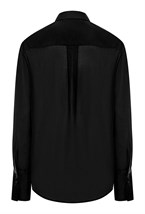 Рубашка полупрозрачная из хлопка с вискозой - фото 71156