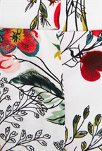 Шорты короткие из хлопка с цветочным принтом - фото 71179