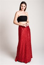 Юбка макси с пайетками - фото 71195