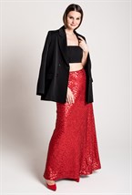 Юбка макси с пайетками - фото 71196