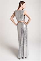 Юбка макси с пайетками - фото 71201