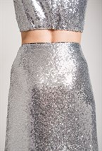 Юбка макси с пайетками - фото 71204