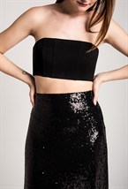 Юбка макси с пайетками - фото 71211