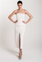 Юбка узкая макси с разрезом - фото 71342