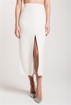 Юбка узкая макси с разрезом - фото 71343